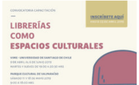 Convocatoria Curso de Capacitación «Librerías como espacios culturales»