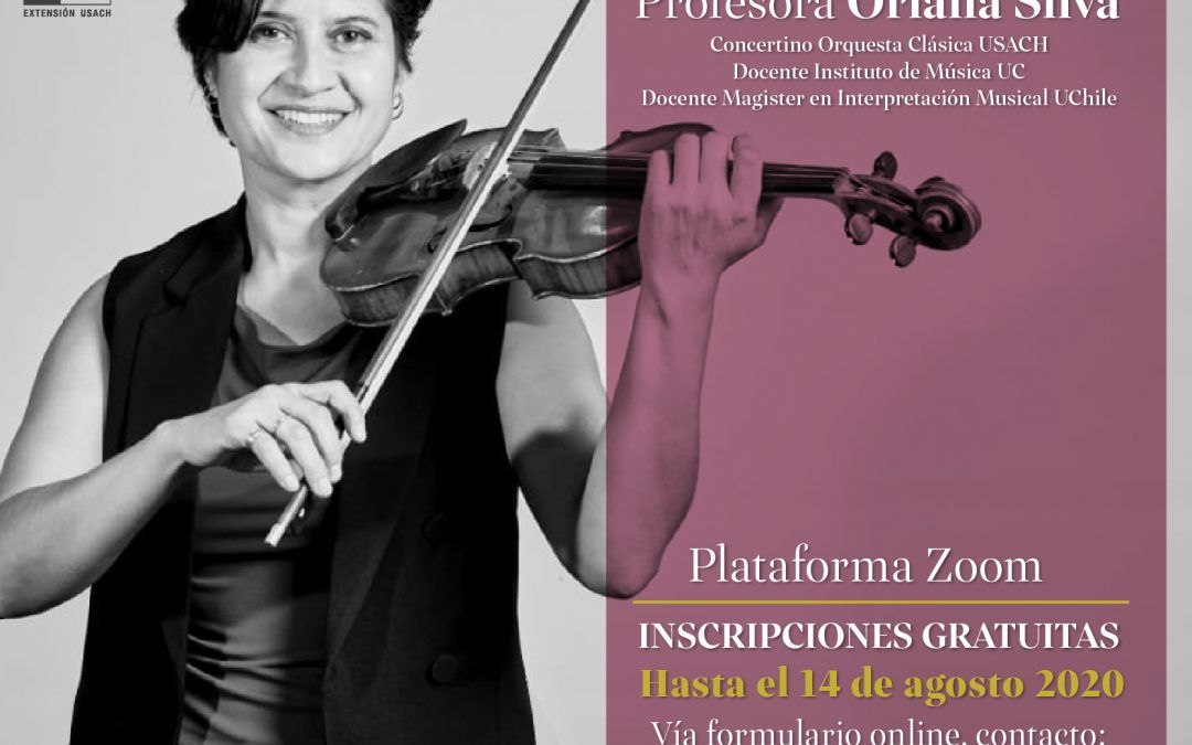 Concertino Usach imparte clases online de violín