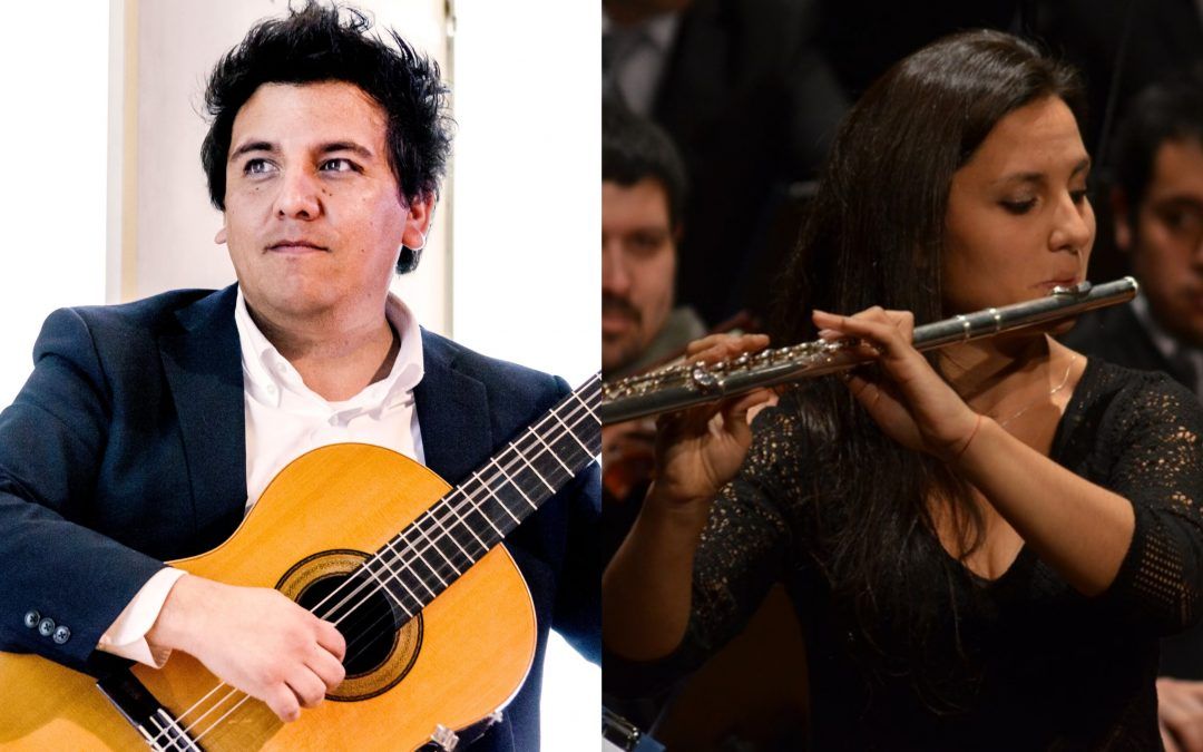 Guitarra y flauta: Alexis Vallejos y Paula Ordóñez presentan música chilena y argentina en la Usach