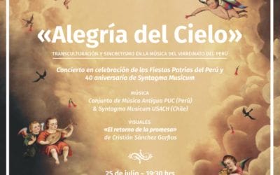 Syntagma Musicum U. de Santiago celebra con un concierto audiovisual sus 40 años de trayectoria en el marco de las Fiestas Patrias del Perú