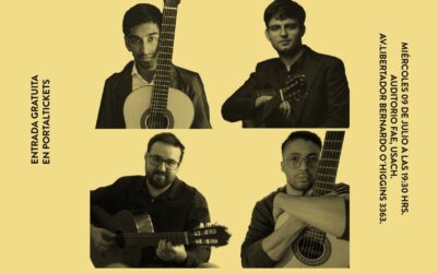 Cuatro guitarristas jóvenes ofrecen un concierto gratuito en la Usach
